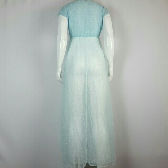HELD Vintage 70's Gilligan & O'Malley Light Blue Lingerie Nightgown - Picture 2 of 7